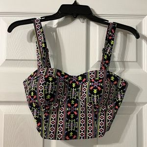 Womens aztec crop top